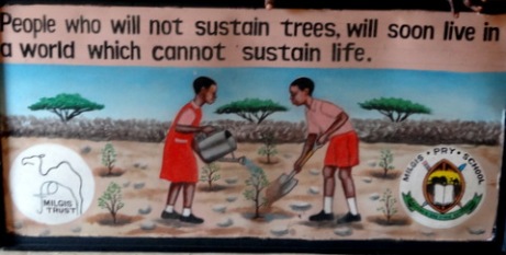 painted by our friend Nderitu, who is so clever at making a point.. 